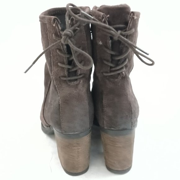 ๐ค Size 38 - Bos. & Co. Brown Suede MARLOW Zip up Boots ๐ค - Picture 7 of 13